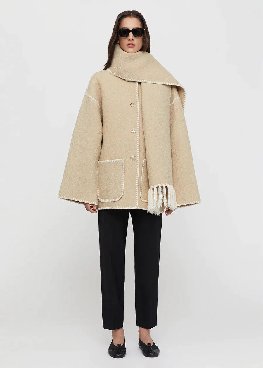 Chic Scarf Jacket for Effortless Elegance