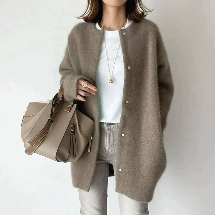 Chic Vintage-Inspired Loose Cardigan Vest