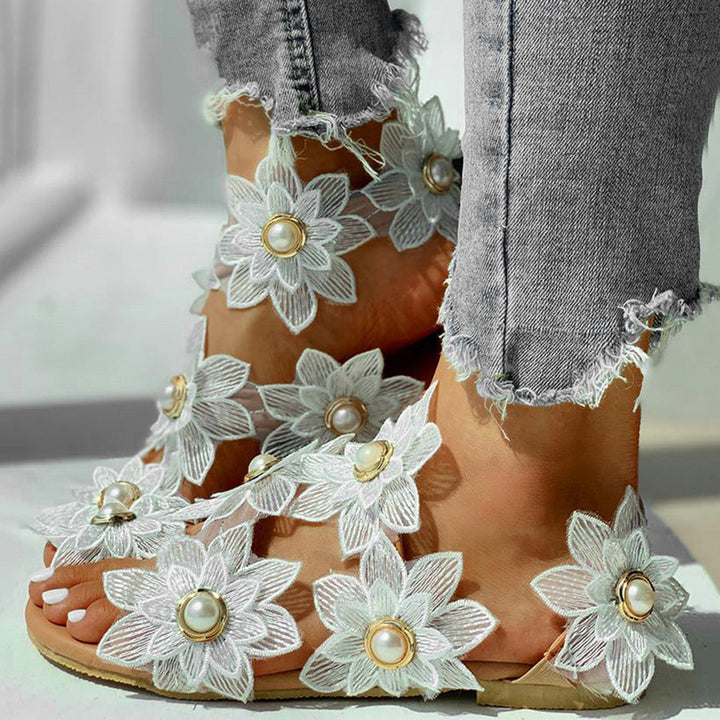 Chic Floral Print Sandals for Women