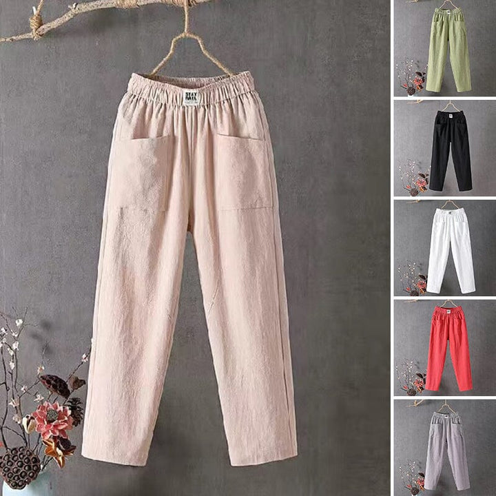 Stylish Cotton-Linen Blend Trousers for Ultimate Comfort