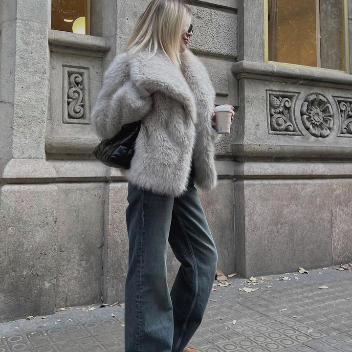Eco-Friendly Fur Coat for Women