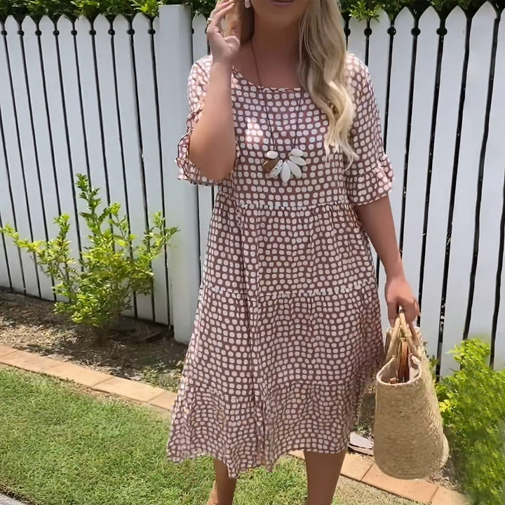 Chic Striped Elegance Dress