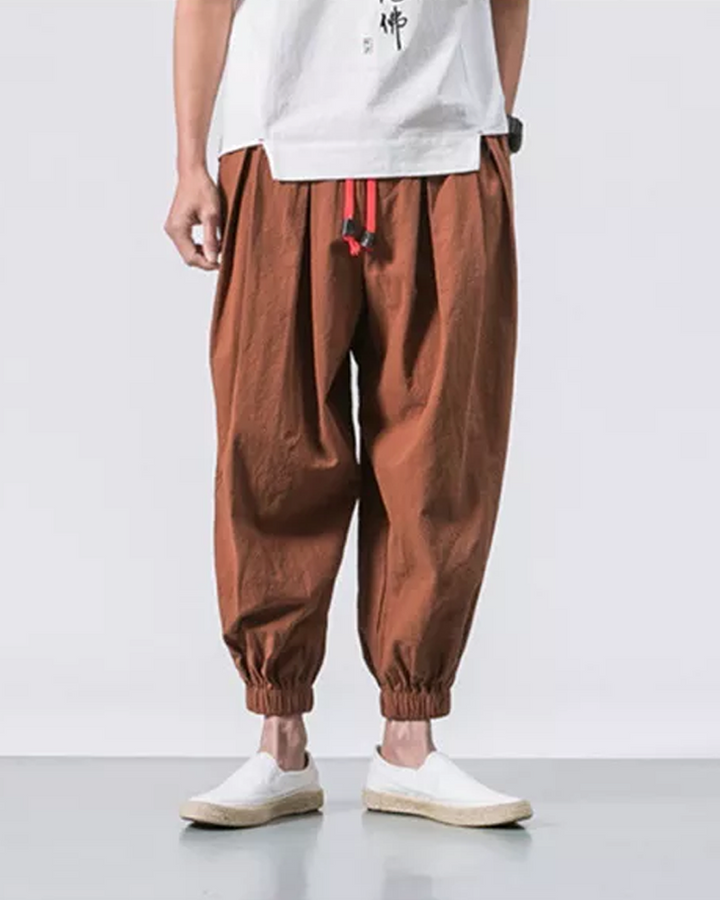 Stylish Relaxed Fit Cropped Trousers