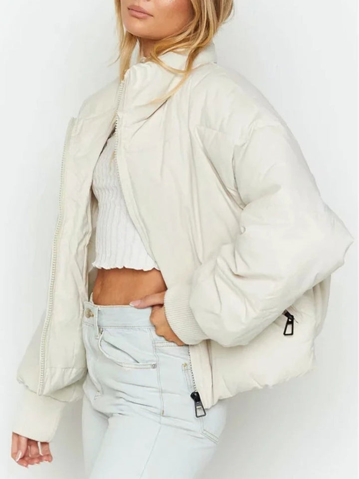 Cozy Puff Crop Jacket for Effortless Style
