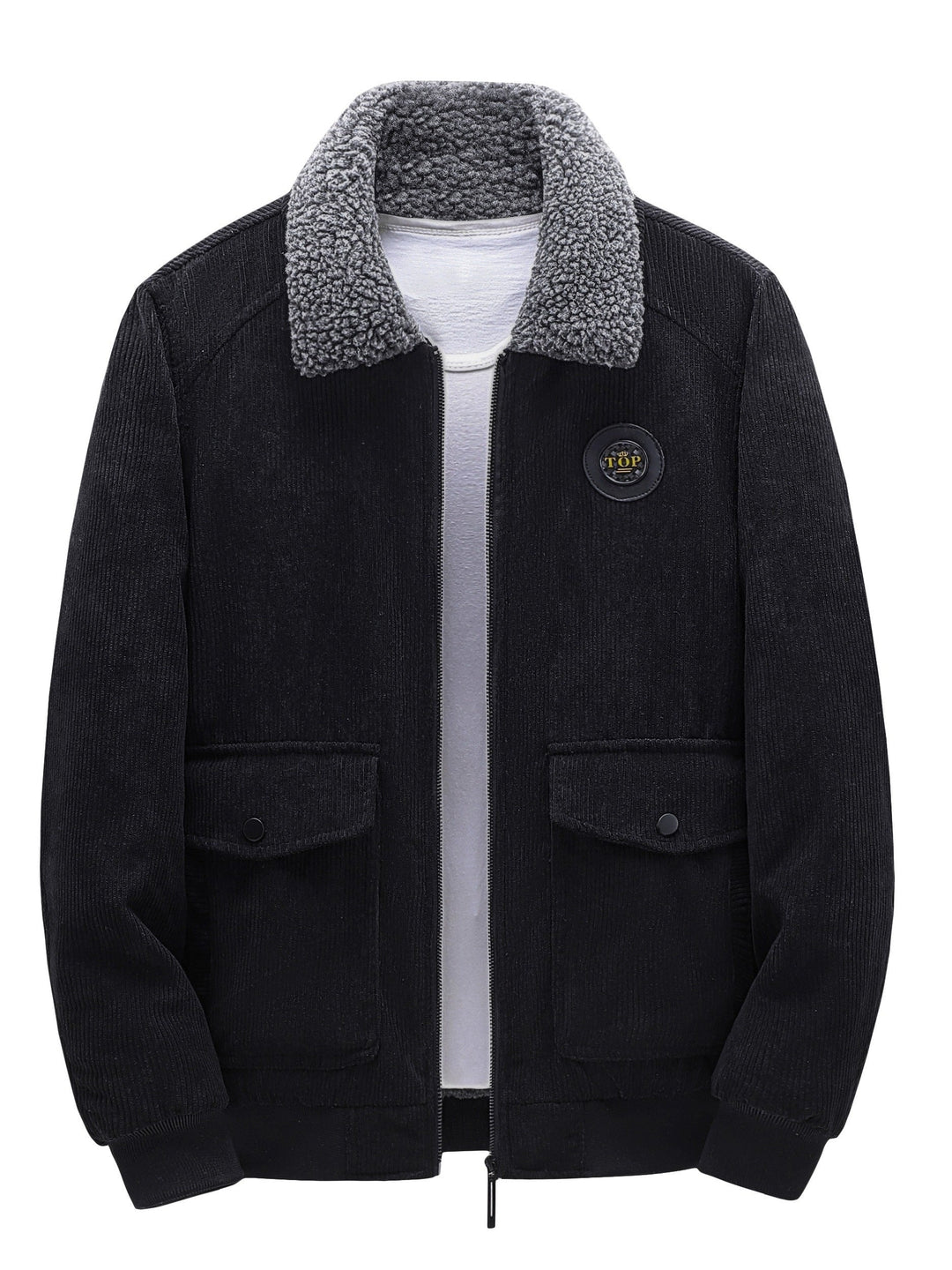 Stylish Corduroy Jacket with Multiple Pockets