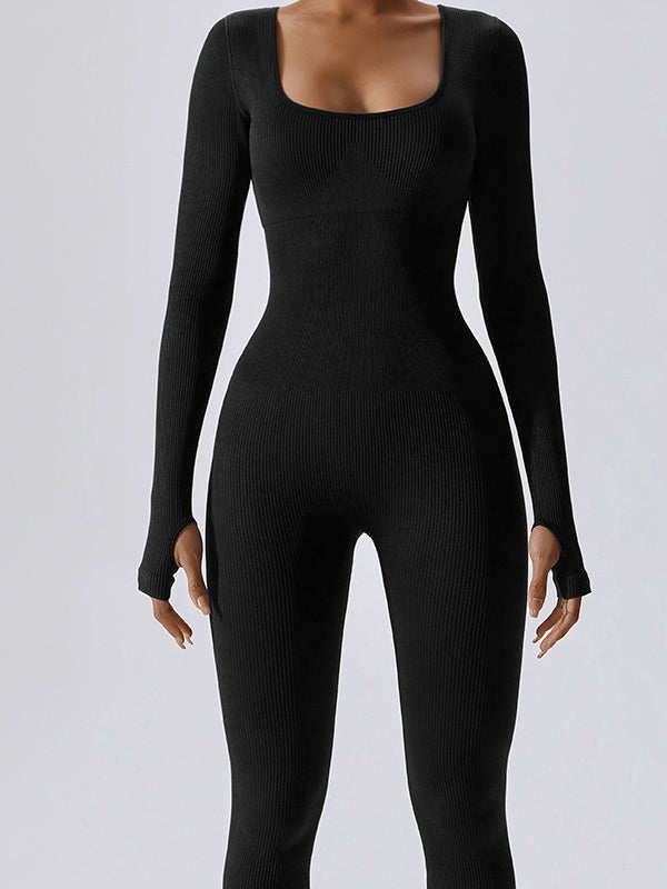 Elevate Your Style with the Ribbed Breathable Jumpsuit