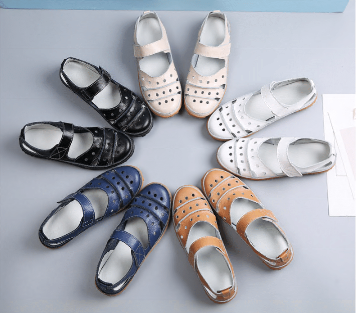 Elegant Hollow Hook Flat Sandals for Effortless Style
