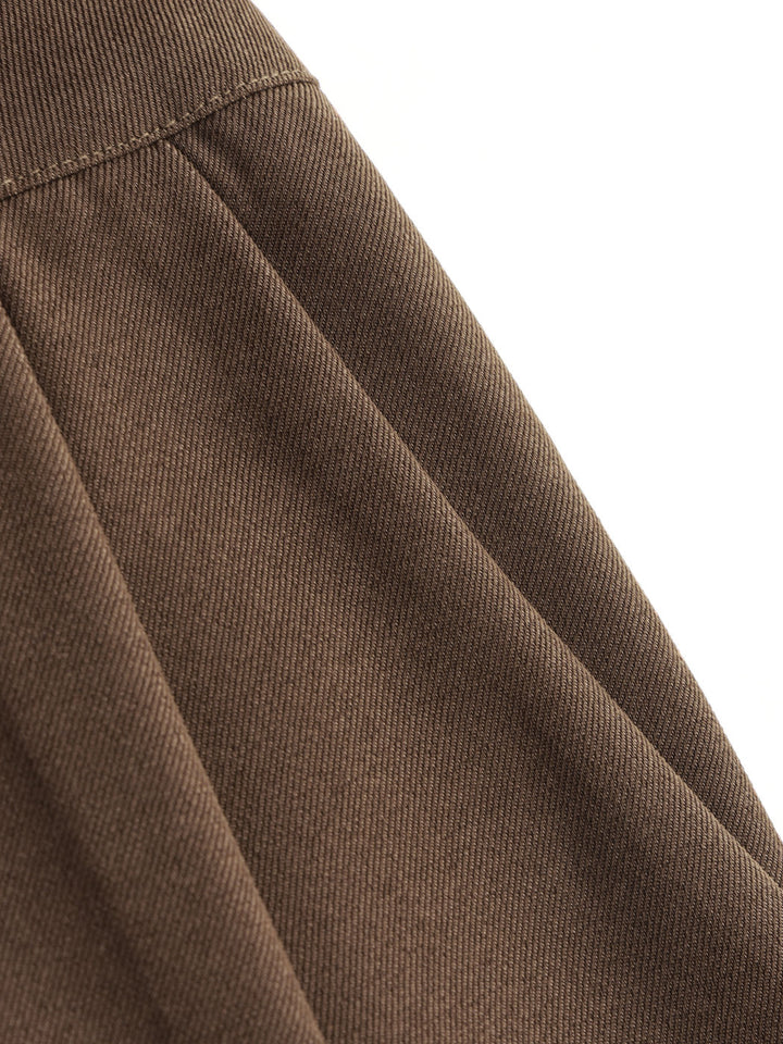 Sleek Wide-Leg Straight Trousers for Effortless Style