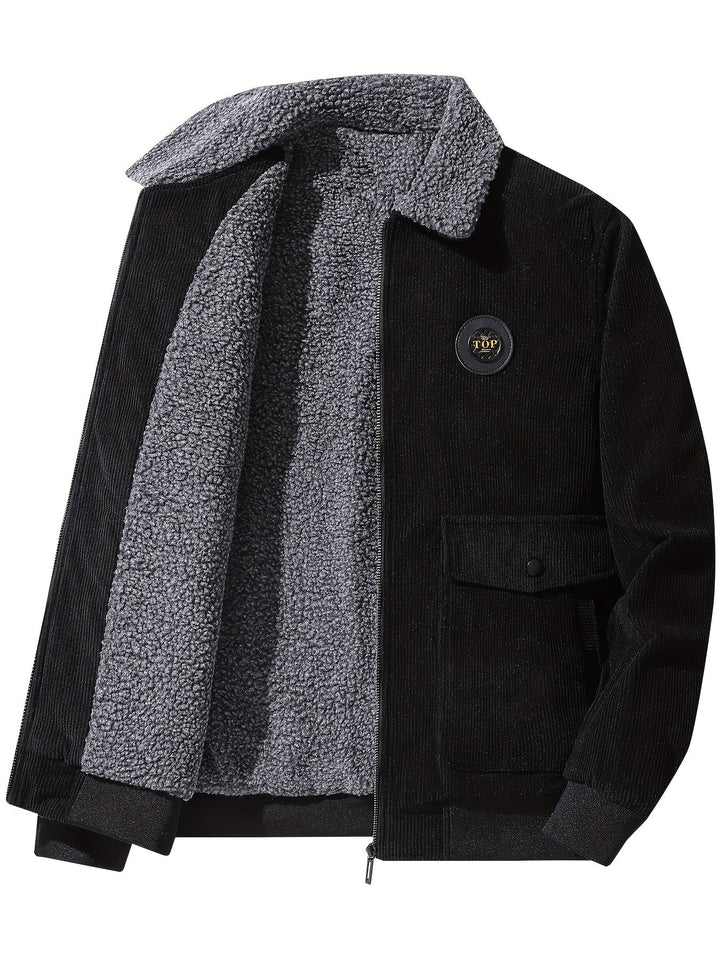 Stylish Corduroy Jacket with Multiple Pockets