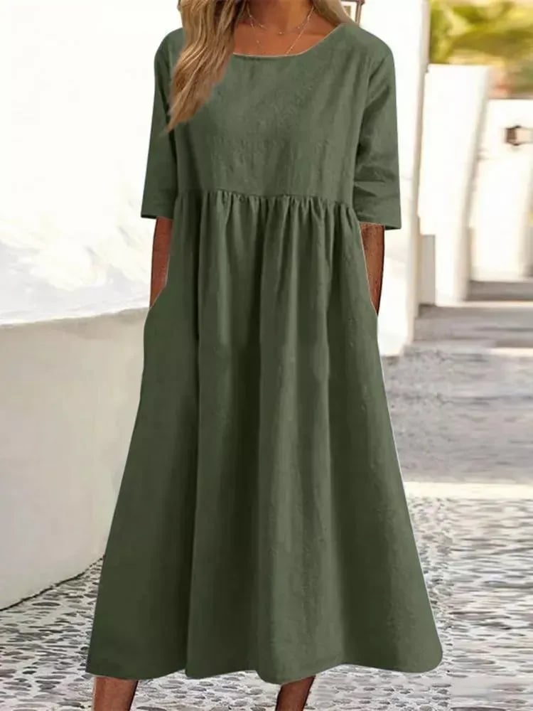 Elegant Cotton Dress for Effortless Style
