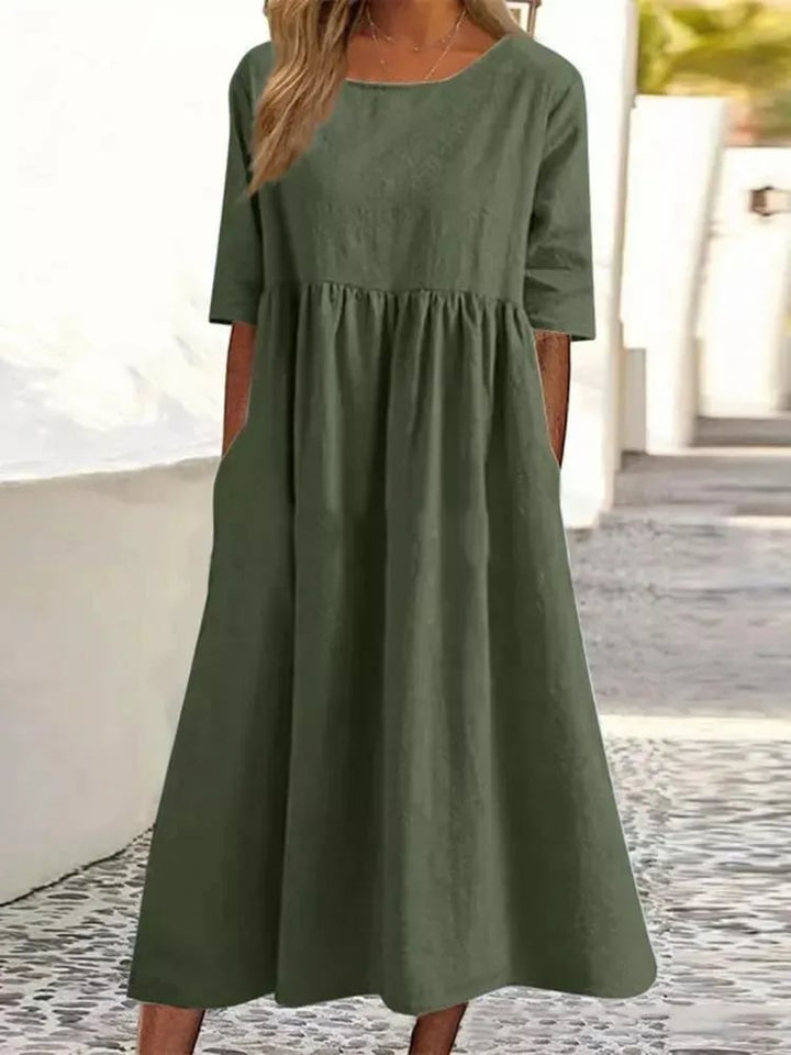 Elegant Cotton Dress for Effortless Style