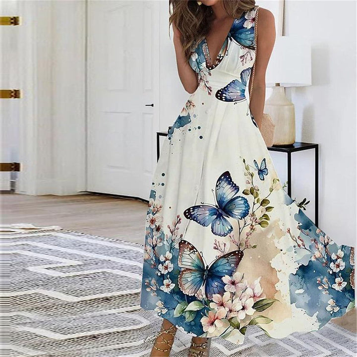 Elegant Sleeveless Midi Dress