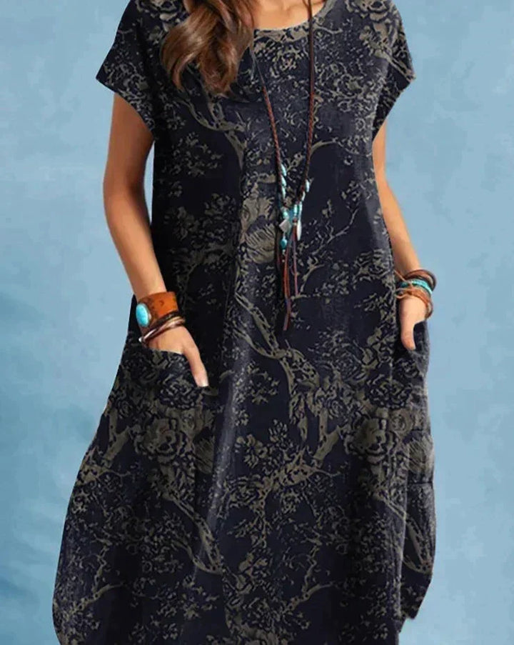 Timeless Elegance Vintage Midi Dress