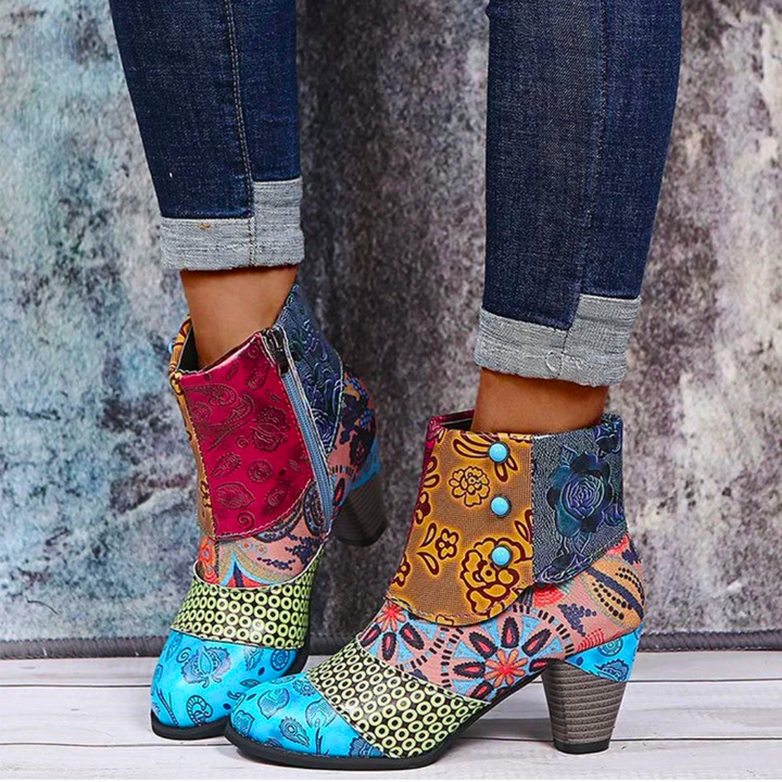 Chic vintage-inspired waterproof boots