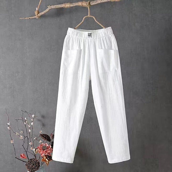 Stylish Cotton-Linen Blend Trousers for Ultimate Comfort