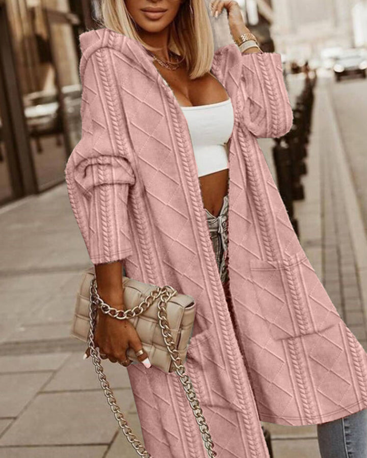 Chic Long Hooded Cardigan for Ultimate Comfort and Style