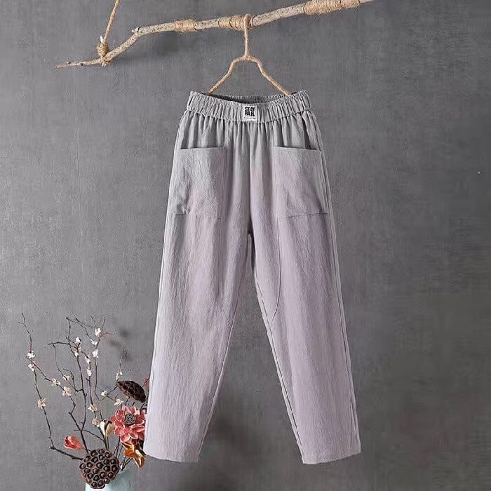 Stylish Cotton-Linen Blend Trousers for Ultimate Comfort