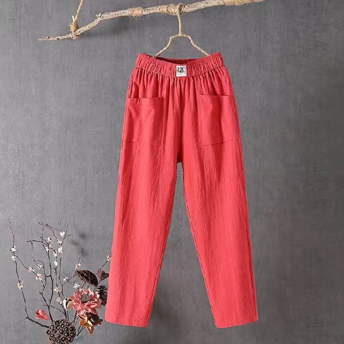 Stylish Cotton-Linen Blend Trousers for Ultimate Comfort