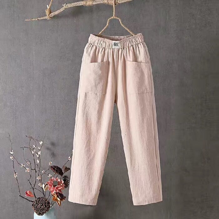 Stylish Cotton-Linen Blend Trousers for Ultimate Comfort