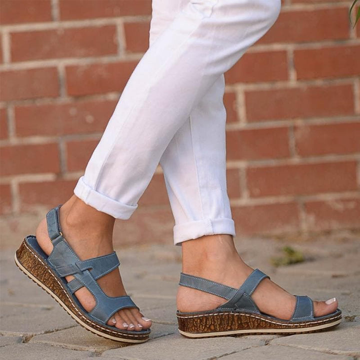 Chic Open Toe Wedge Sandals for Effortless Elegance