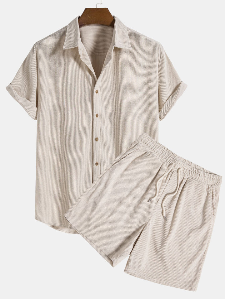 Stylish Modern Classic Polo & Shorts Ensemble