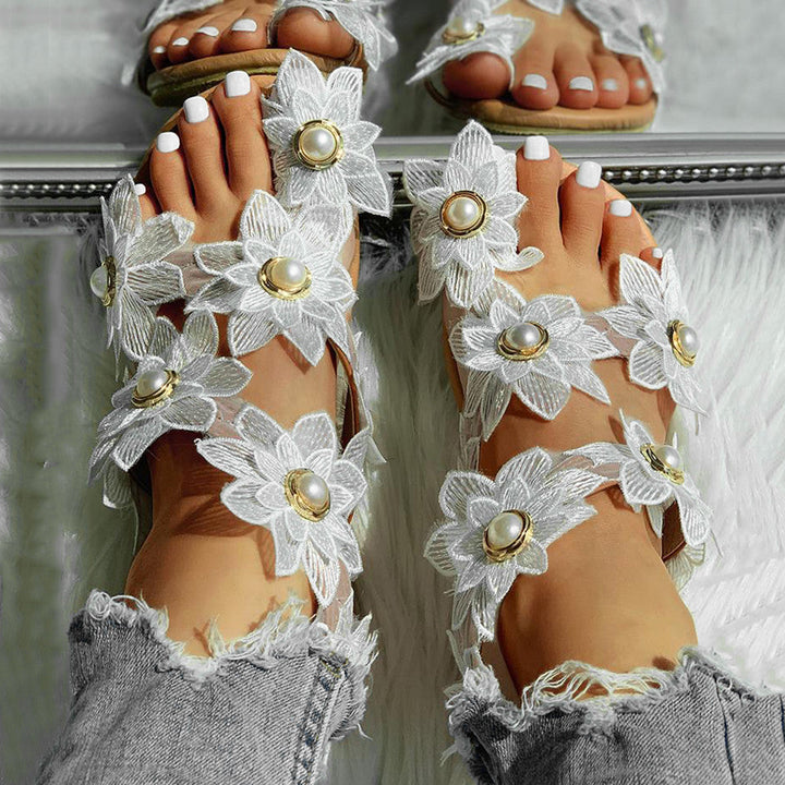 Chic Floral Print Sandals for Women