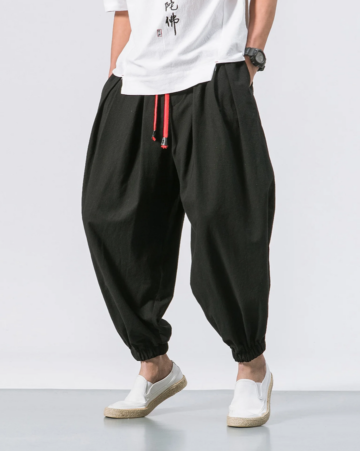 Stylish Relaxed Fit Cropped Trousers