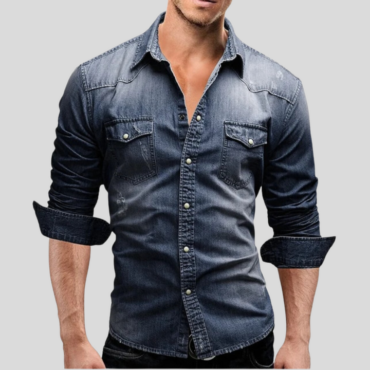 Stylish Contemporary Denim Shirt