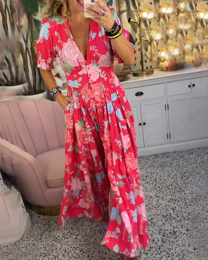 Enchanting Floral Charm Dress