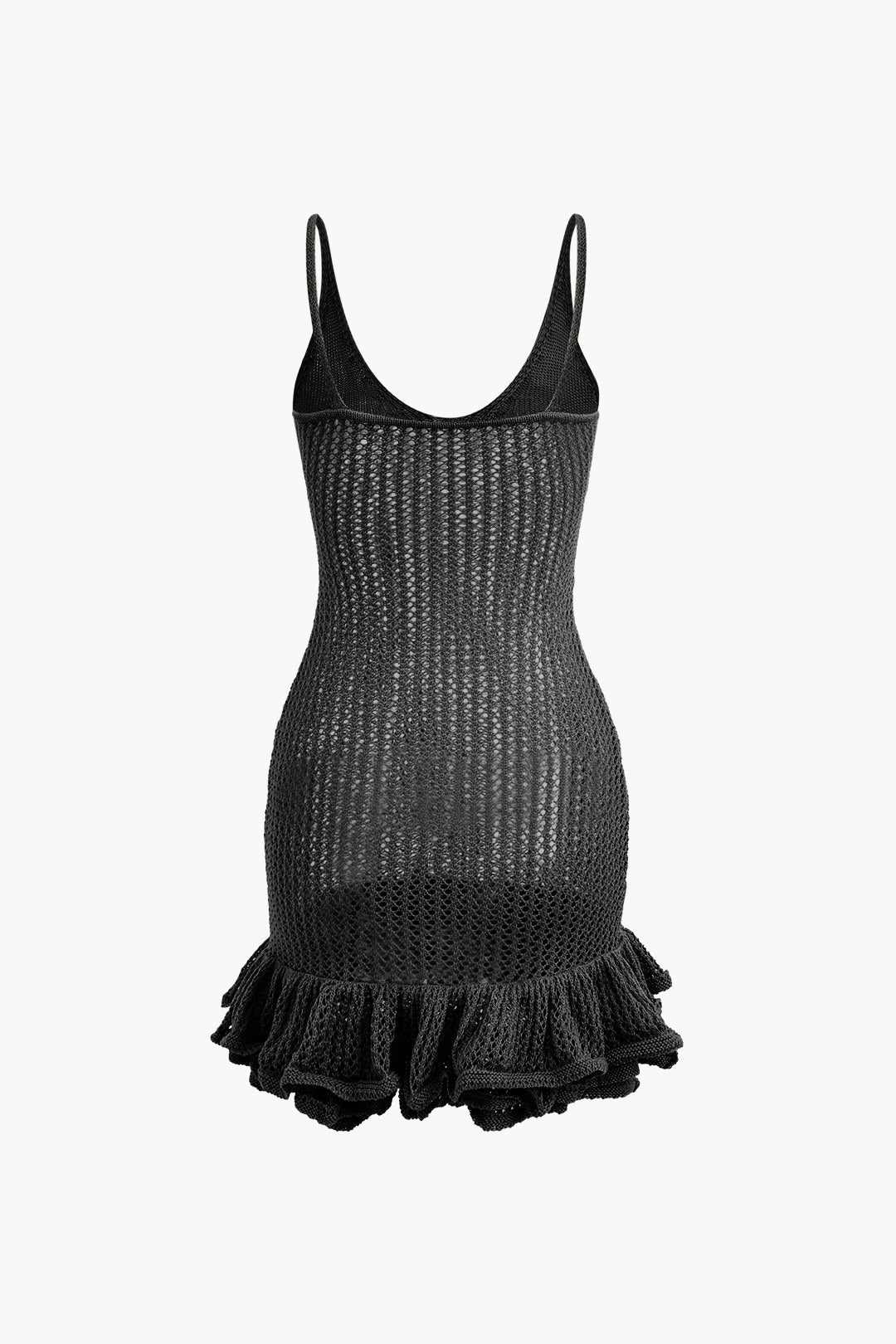 Chic Open Knit Mini Dress