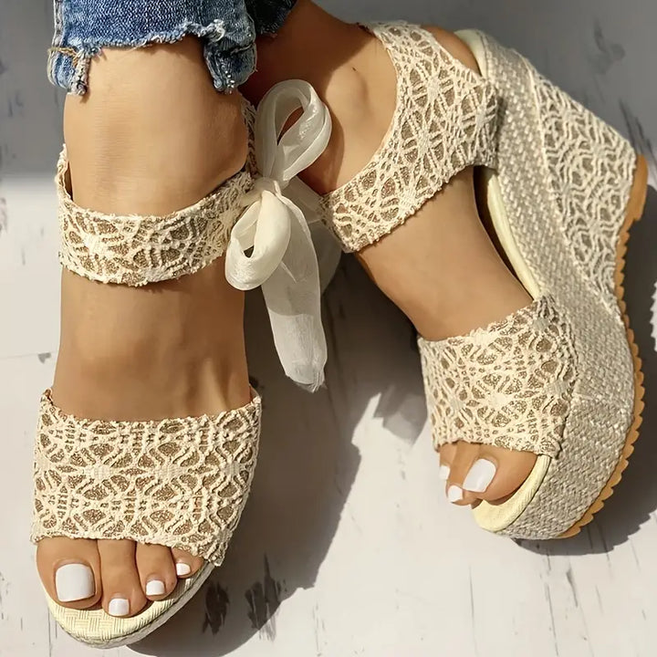 Chic Women's Sandals Featuring a Stylish Wedge Heel
