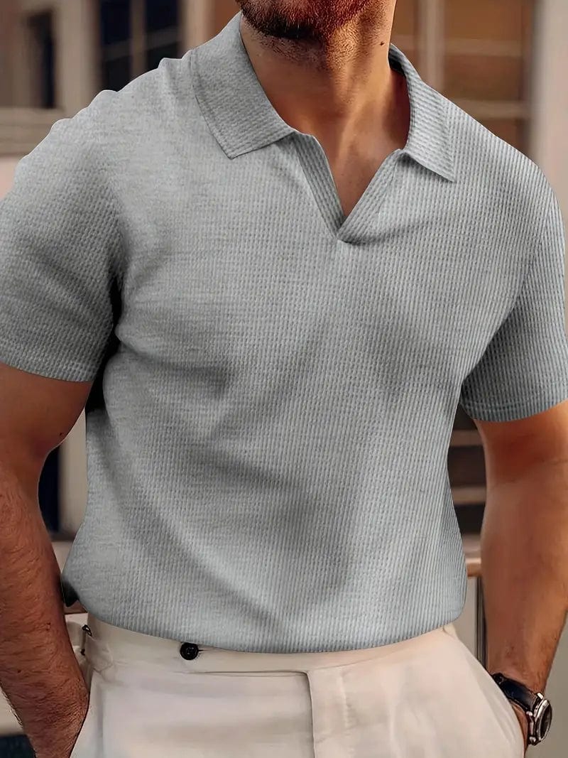 Stylish Men's Linen Polo for Effortless Casual Elegance