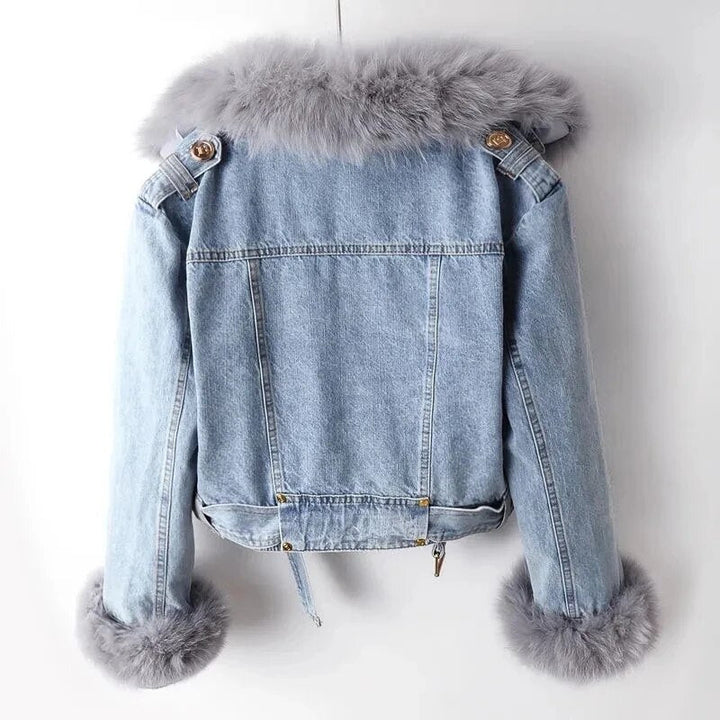 Cozy Fur-Lined Denim Jacket