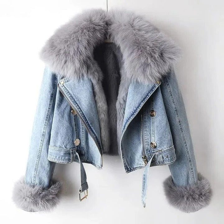 Cozy Fur-Lined Denim Jacket