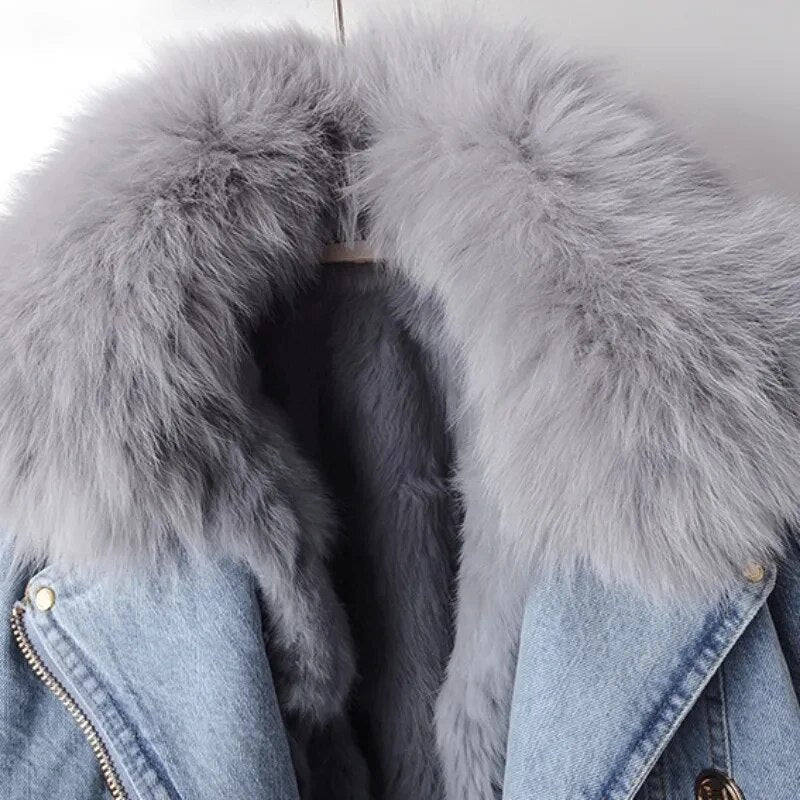 Cozy Fur-Lined Denim Jacket