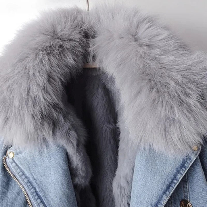 Cozy Fur-Lined Denim Jacket