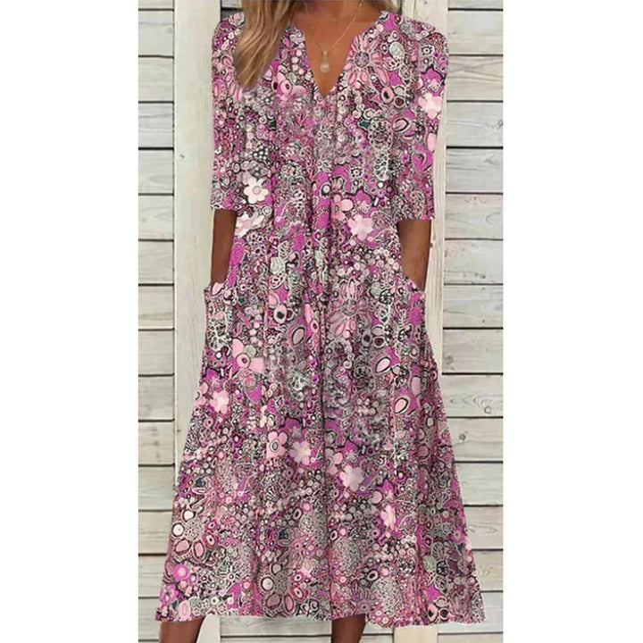 Chic Ivy Bohemian Cotton Dress