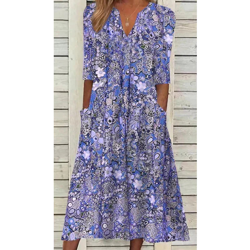 Chic Ivy Bohemian Cotton Dress