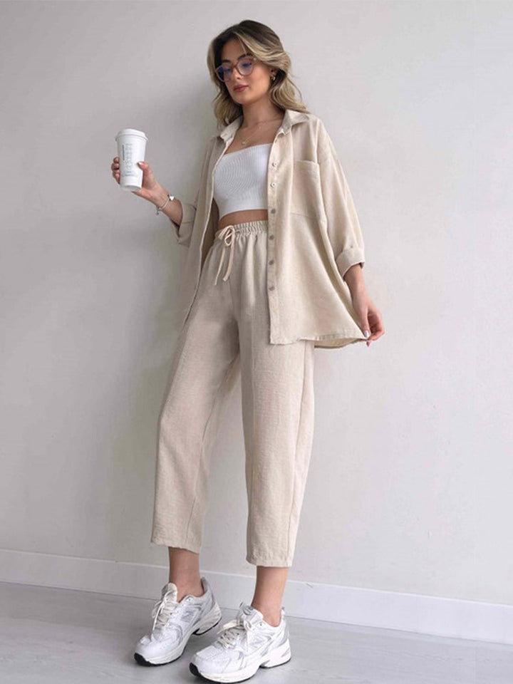 Chic Linen Co-Ord Set for Women