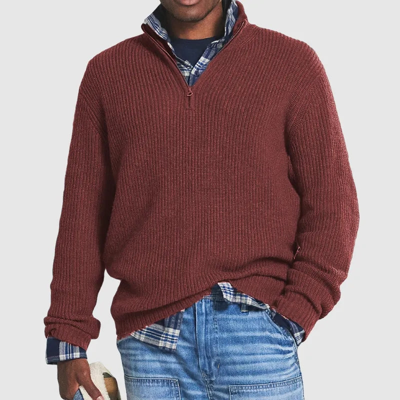 Luxurious Zip-Up Sweater for Unmatched Comfort