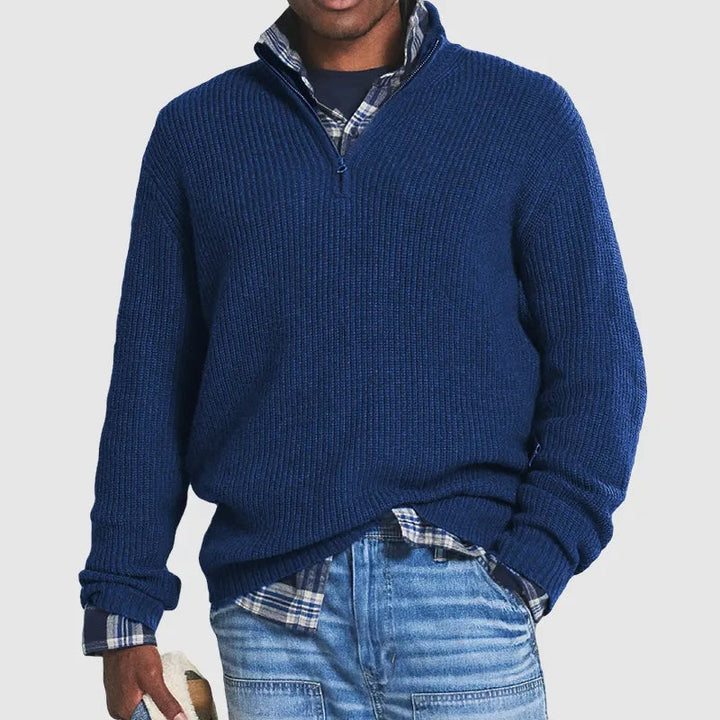 Luxurious Zip-Up Sweater for Unmatched Comfort