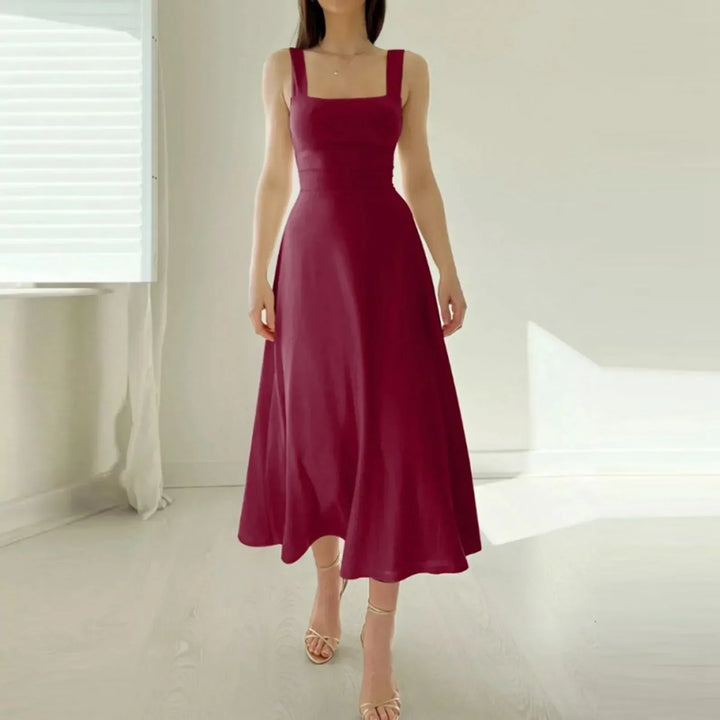 Chic Square Neckline Dress for Effortless Elegance
