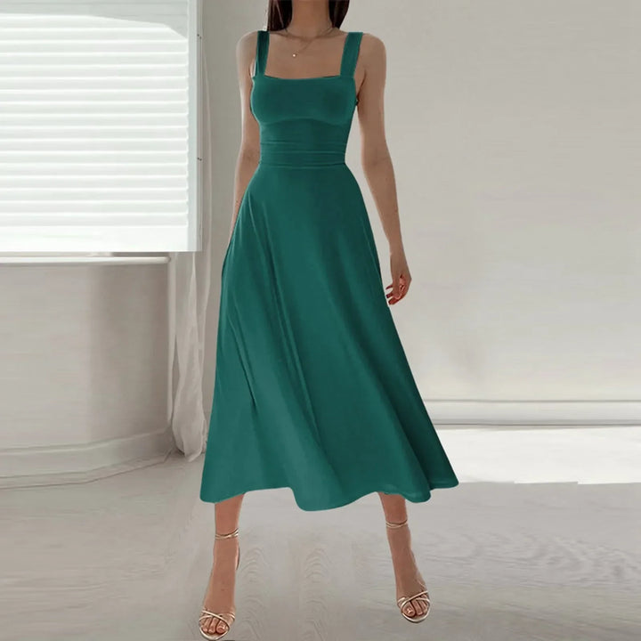 Chic Square Neckline Dress for Effortless Elegance