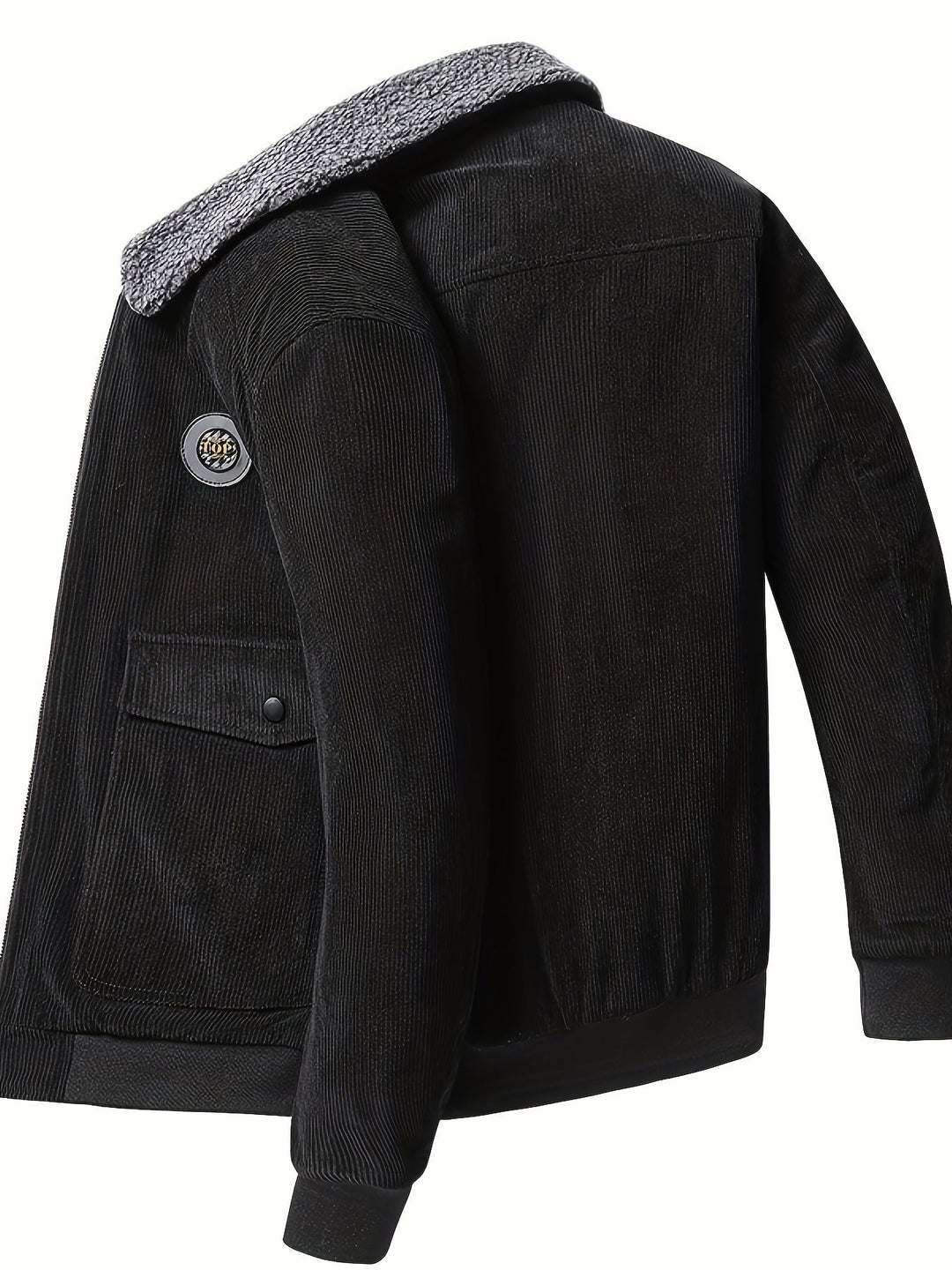 Stylish Corduroy Jacket with Multiple Pockets