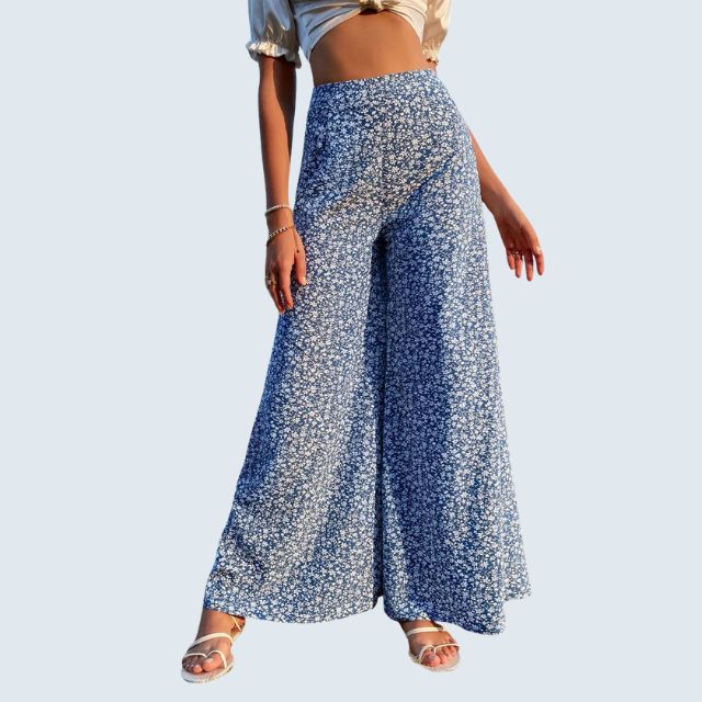 Elegant Floral Pattern Maxi Skirt