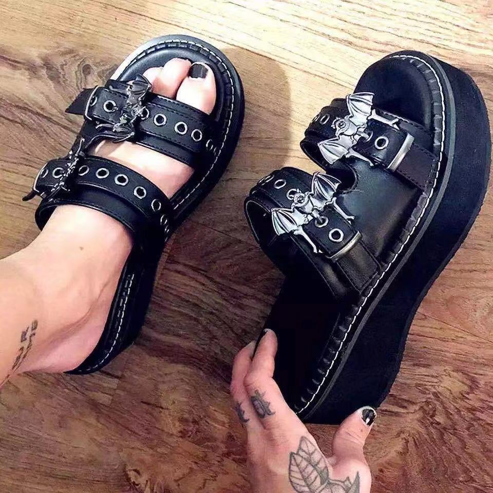 Willow Bat-Inspired Punk Slippers