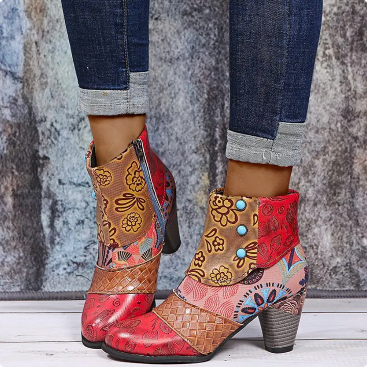 Chic vintage-inspired waterproof boots
