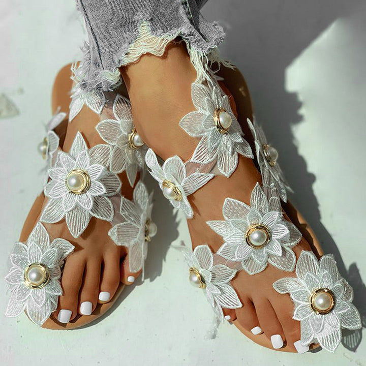 Chic Floral Print Sandals for Women