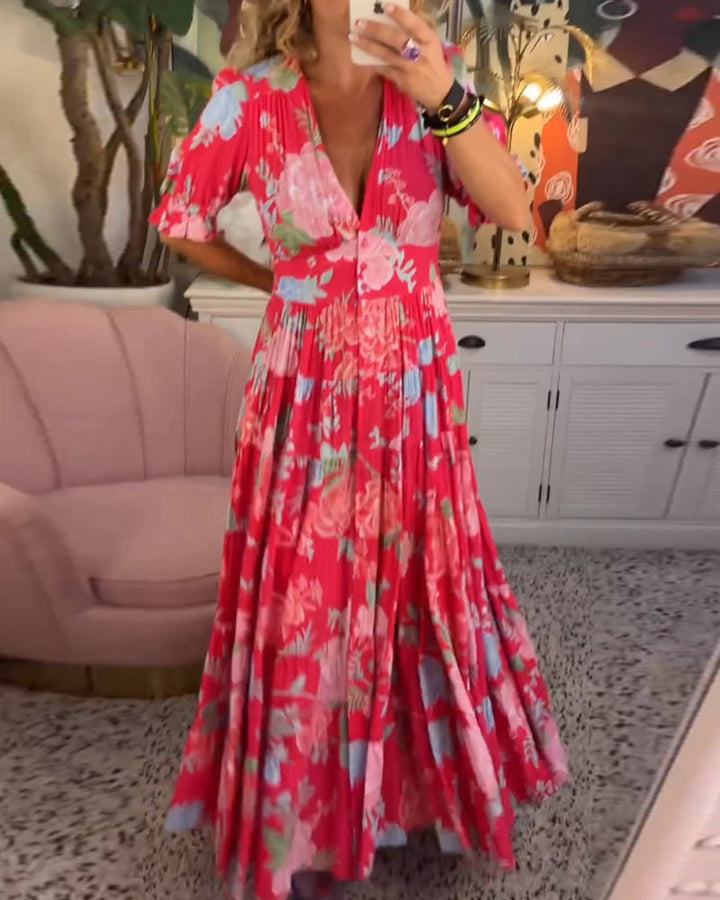 Enchanting Floral Charm Dress