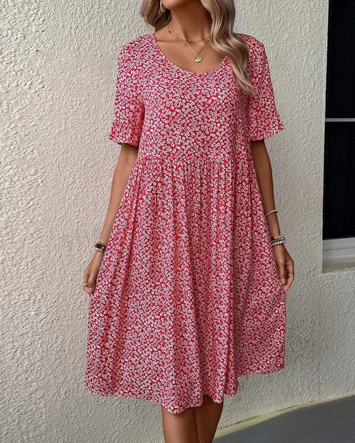 Chic Floral Midi Dress for Effortless Elegance